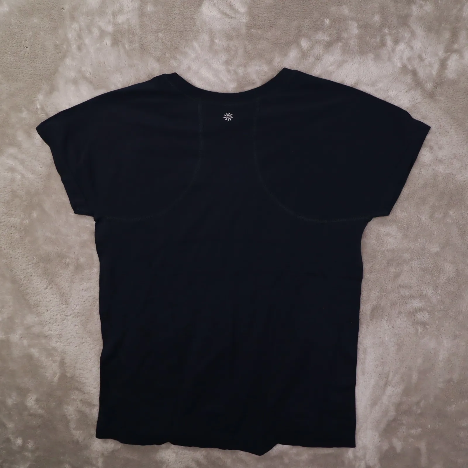 Athleta Momentum Seamless Tee Women's XL Navy Blue NWT 530504 Gym Training - Image 7