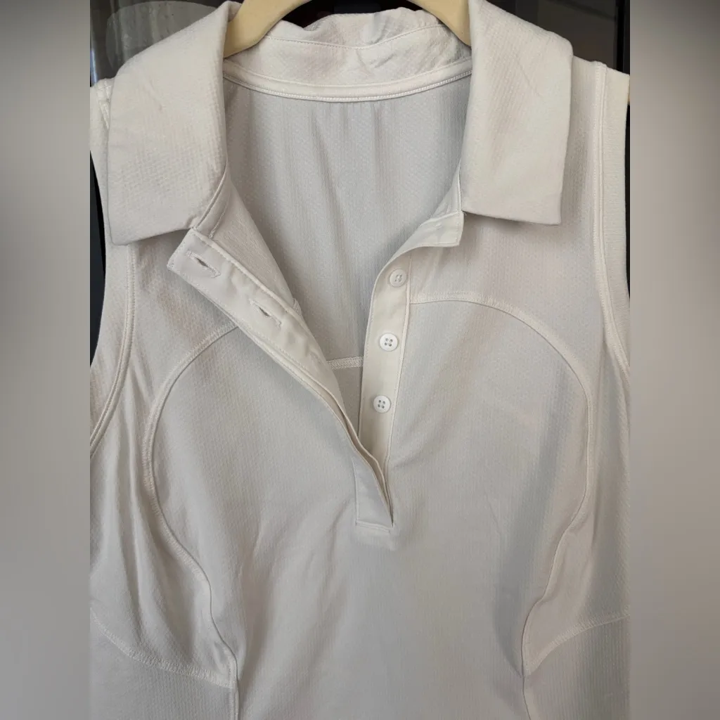 Lululemon sleeveless polo tank top quick dry collar workour golf performance - Image 6