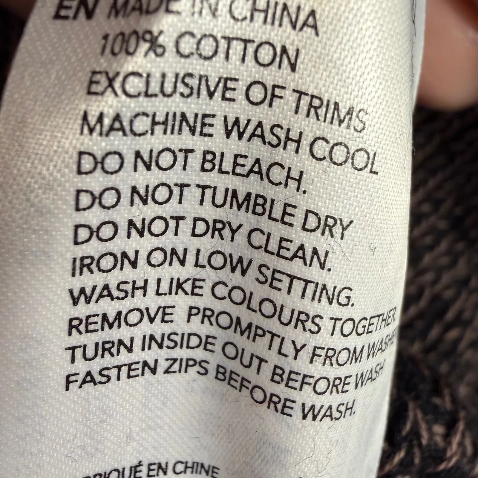 Varley Mentone 100% Cotton 1/4 Zip Knit Sweater Small Dark Brown Cropped Small - Image 13