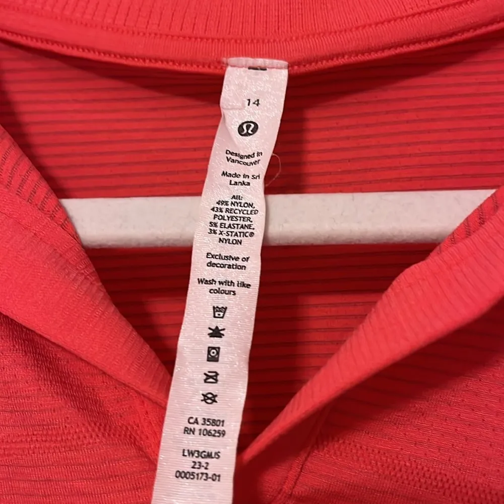 Lululemon Pink Polo Crop top - Image 2