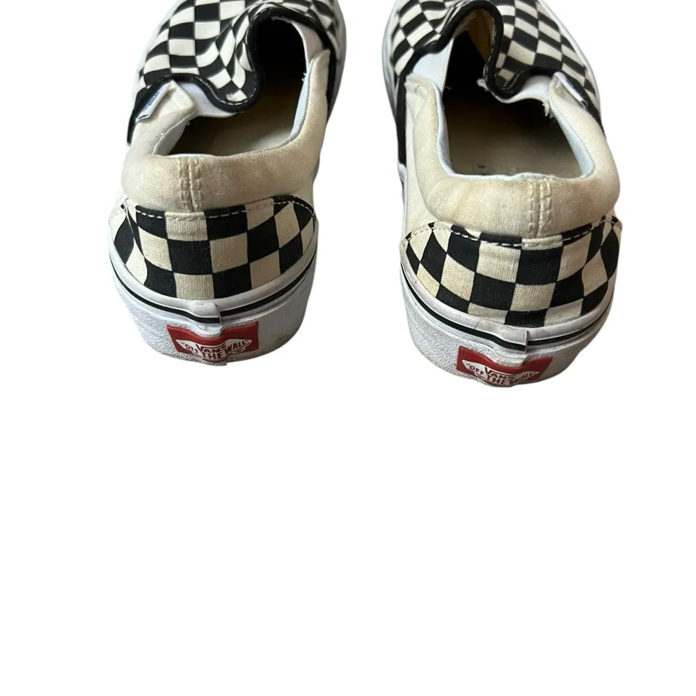 VANS Slip-On Checkerboard Skate Shoe Sz 7 - Image 6