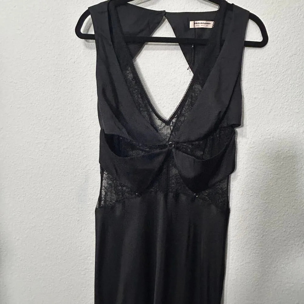 NEW Free People x Bec + Bridge Juliette Maxi Lace Dress Black Whimsygoth Size 8 - Image 11