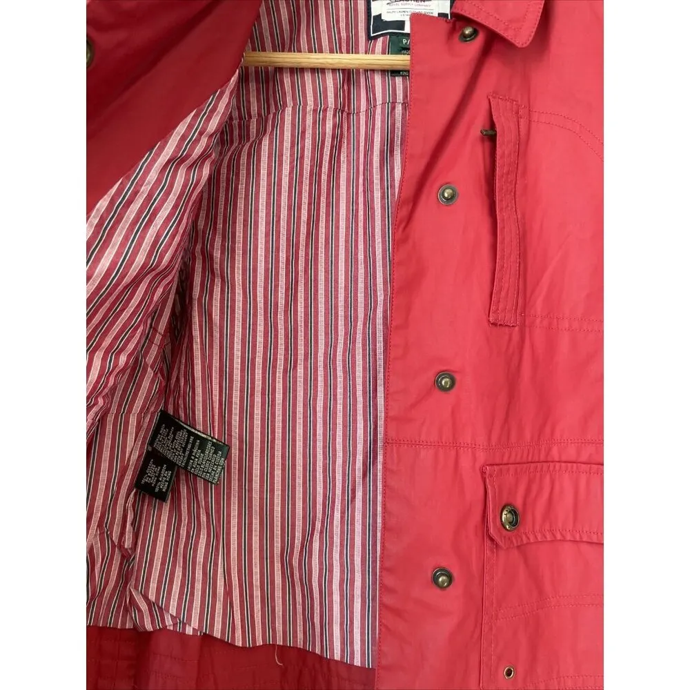 Ralph Lauren Naval Supply Company Red Cotton‎ Vest Snap Womens XS P - Image 4