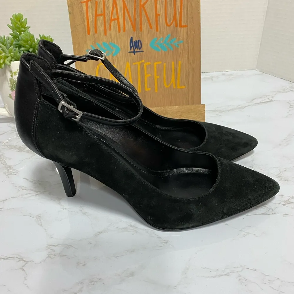 BCBGeneration womens black suede heels - Image 2