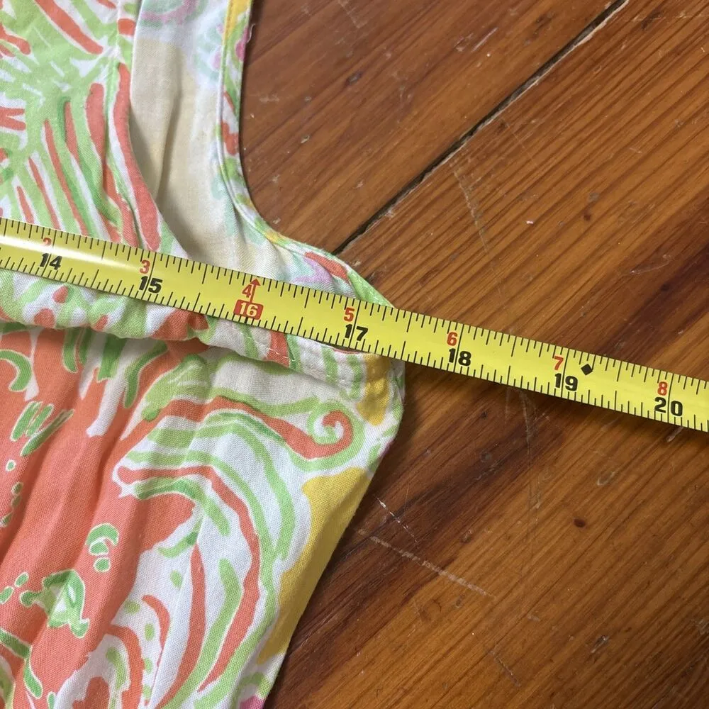 Lilly Pulitzer for Target Challis Romper Happy Place Size Medium Spring Summer - Image 3