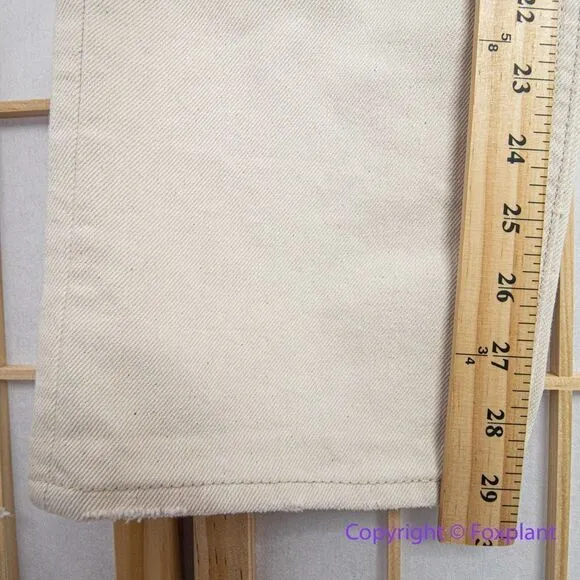 NEW J. Crew High-rise full-length '90s classic‎ straight-fit jean in ecru, 27 - Image 7