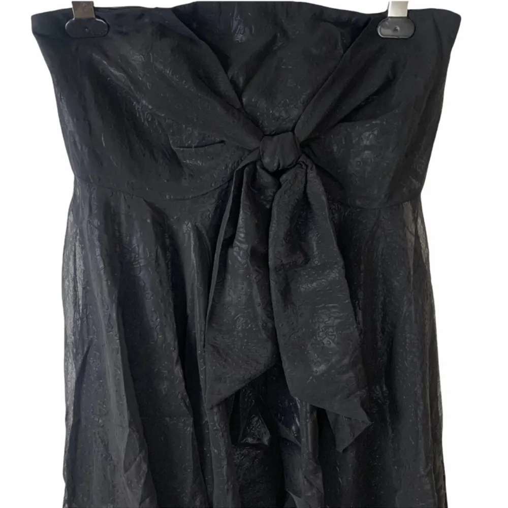 Free People strapless tie front mesh layered short dress Size 2 ‘Good for You’ - Image 4