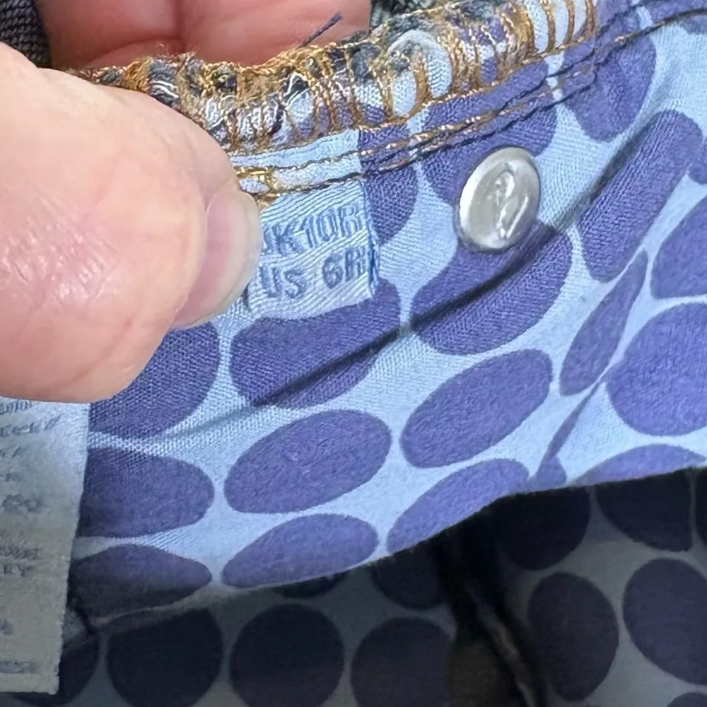 Boden Dark Wash Blue Jean Mini Skirt Pockets A - Image 6