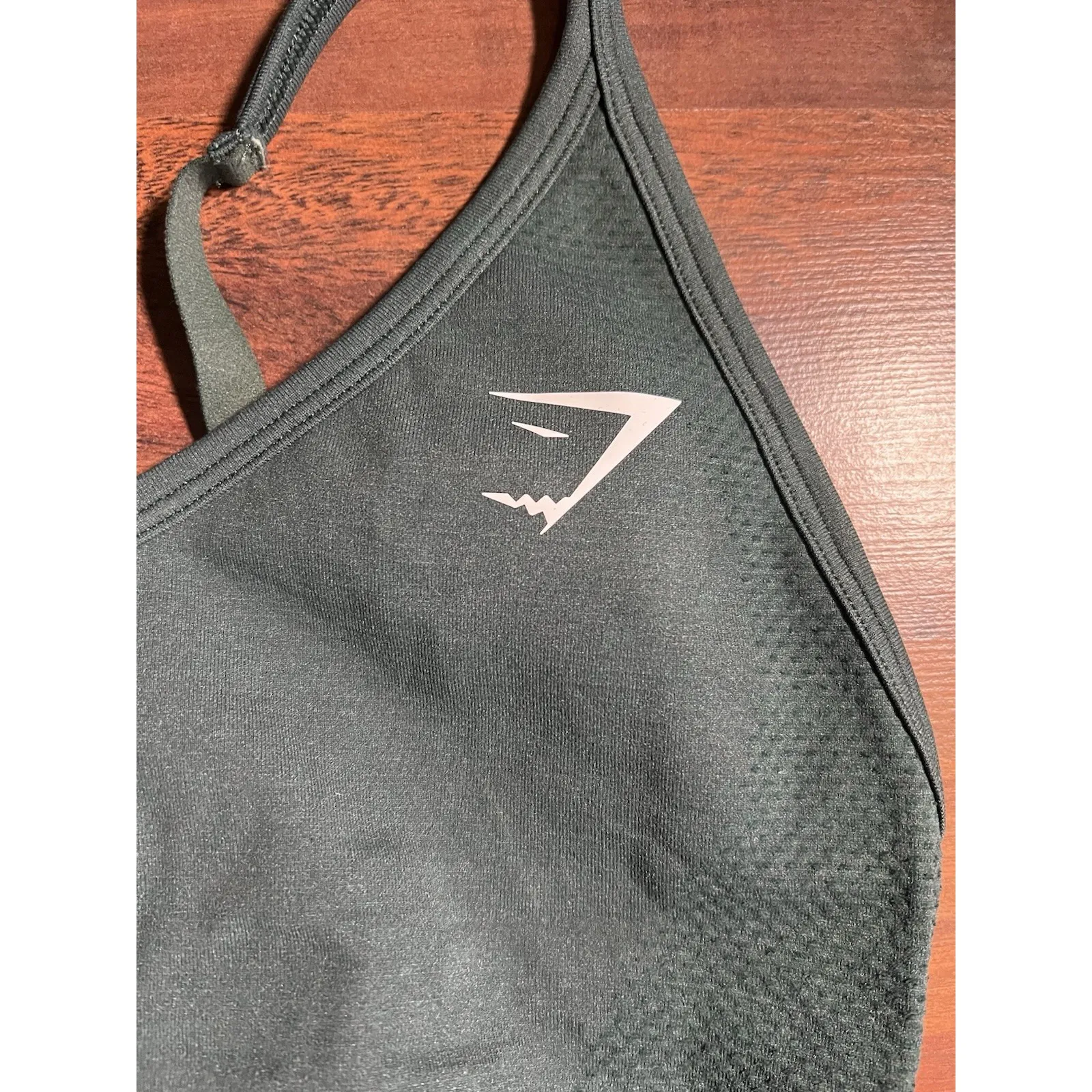 Gymshark Vital Seamless Sports Bra Small Green Workout Activewear Gym Yoga Women - Image 2