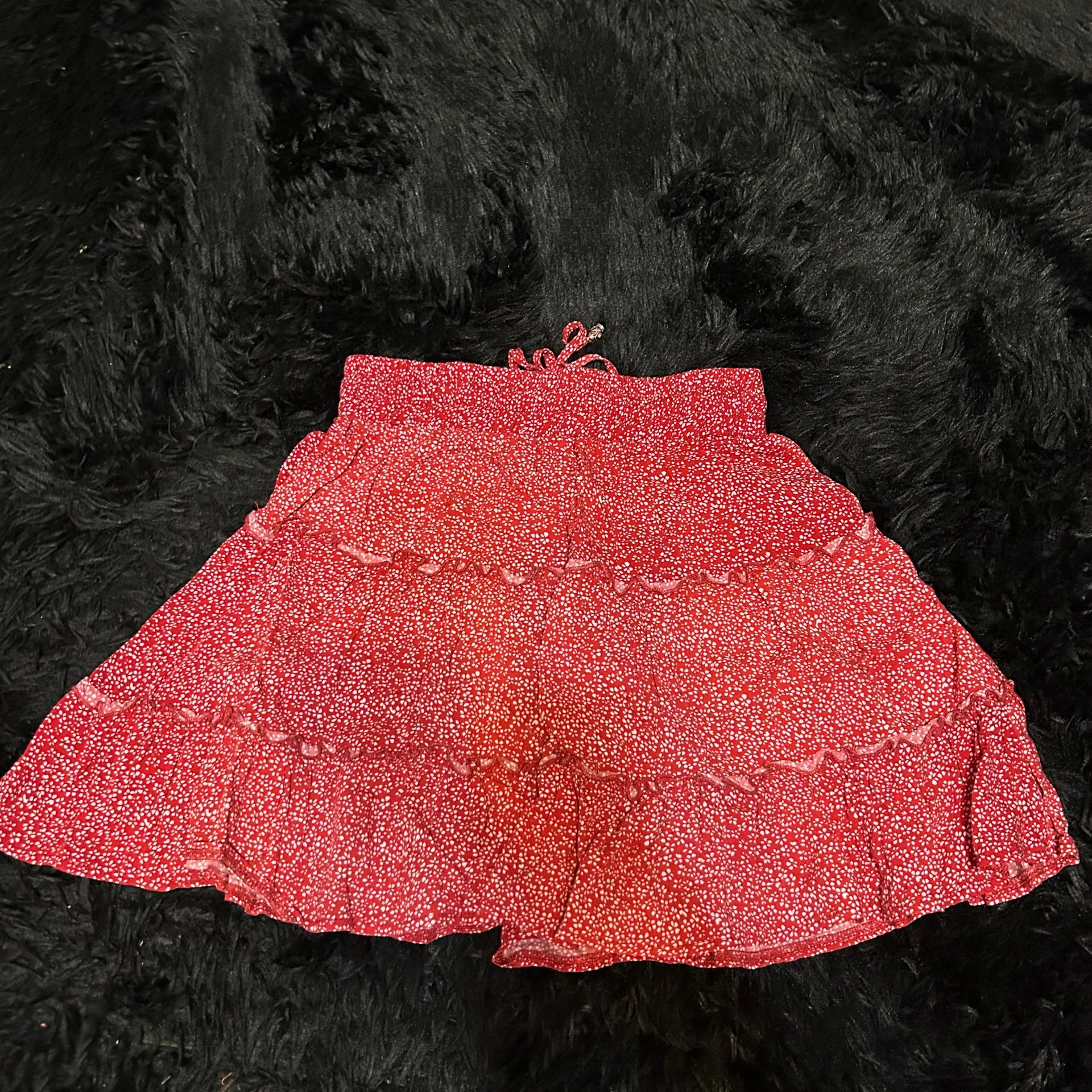 Princess Polly red floral print mini skirt  - Image 7
