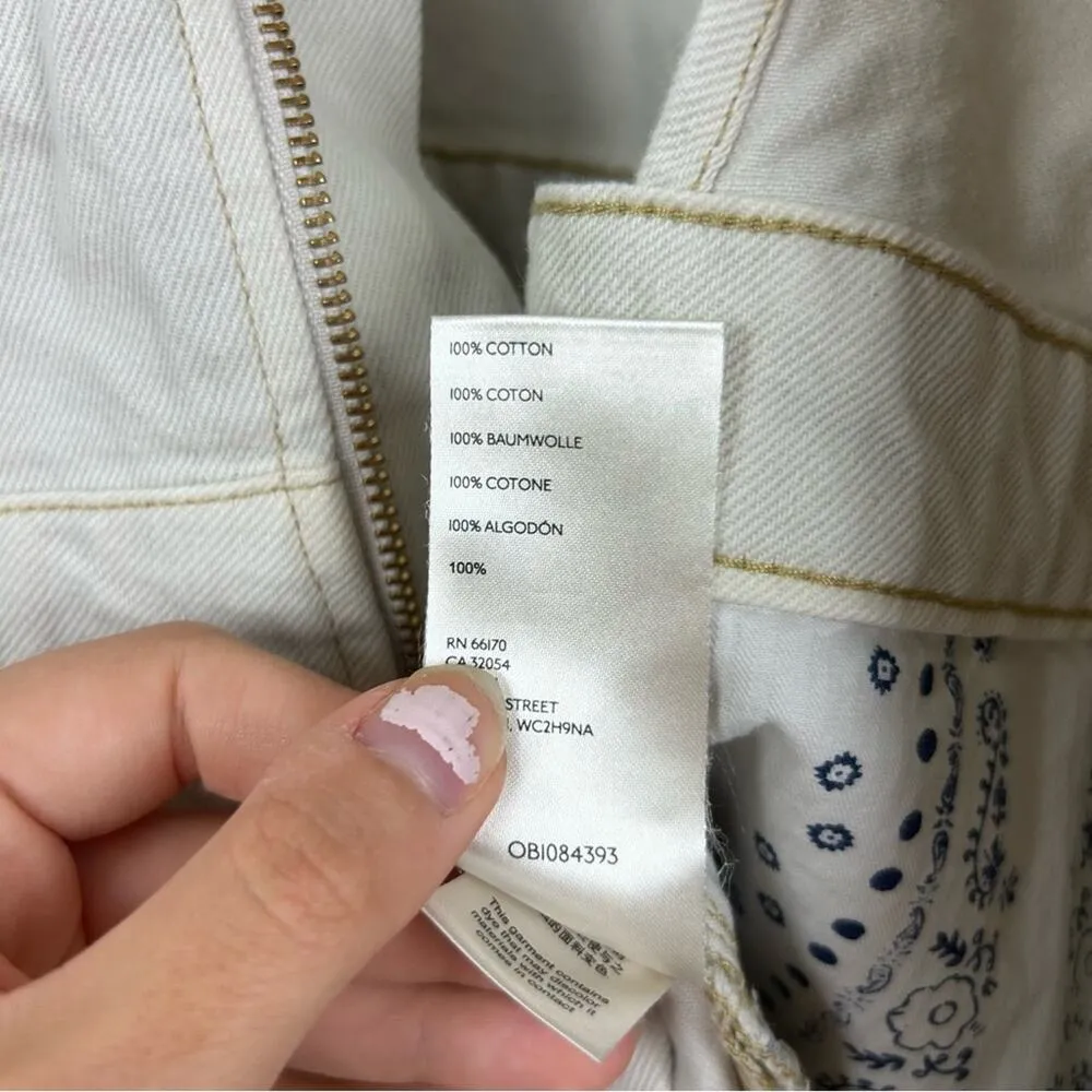 NWT We The Free Free People Sunkissed Denim Overall Shorts Size 8 - Image 11