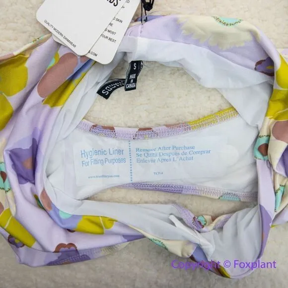 New! Set! Beth Richards Delrey Bikini Top & bottom 70’s floral bikini Purple Size undefined - Image 15