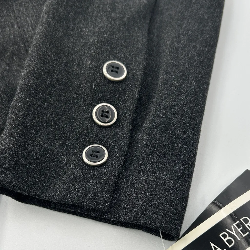 A Byer A. Byer Charcoal Blazer Jacket - Image 9