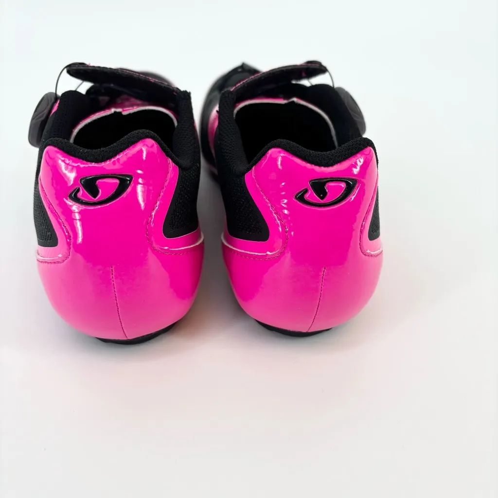 Giro Raes Techlace Cycling Shoe Women's Bright Pink Black Size 41.5 - Image 4