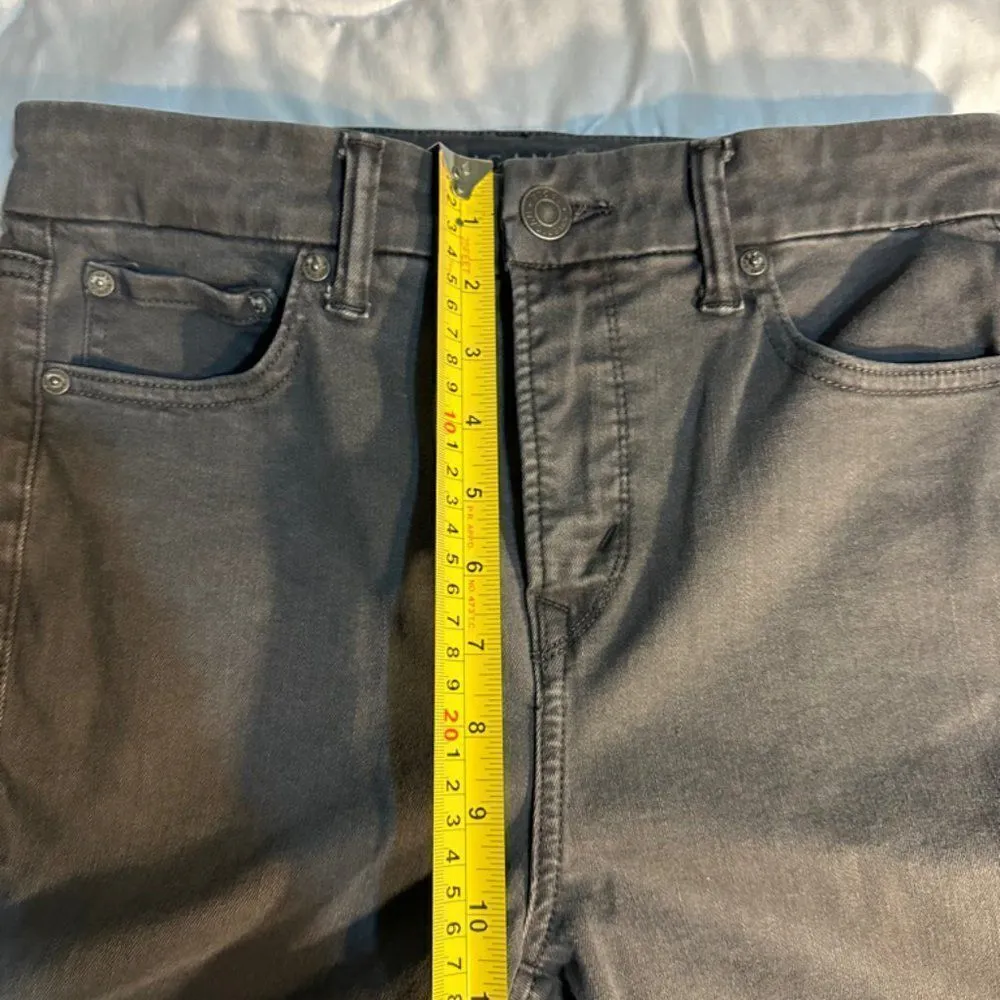 American Eagle Size 10 Short Hi-Rise Inseam: 26 inches Dark grey Denim Skinny - Image 5