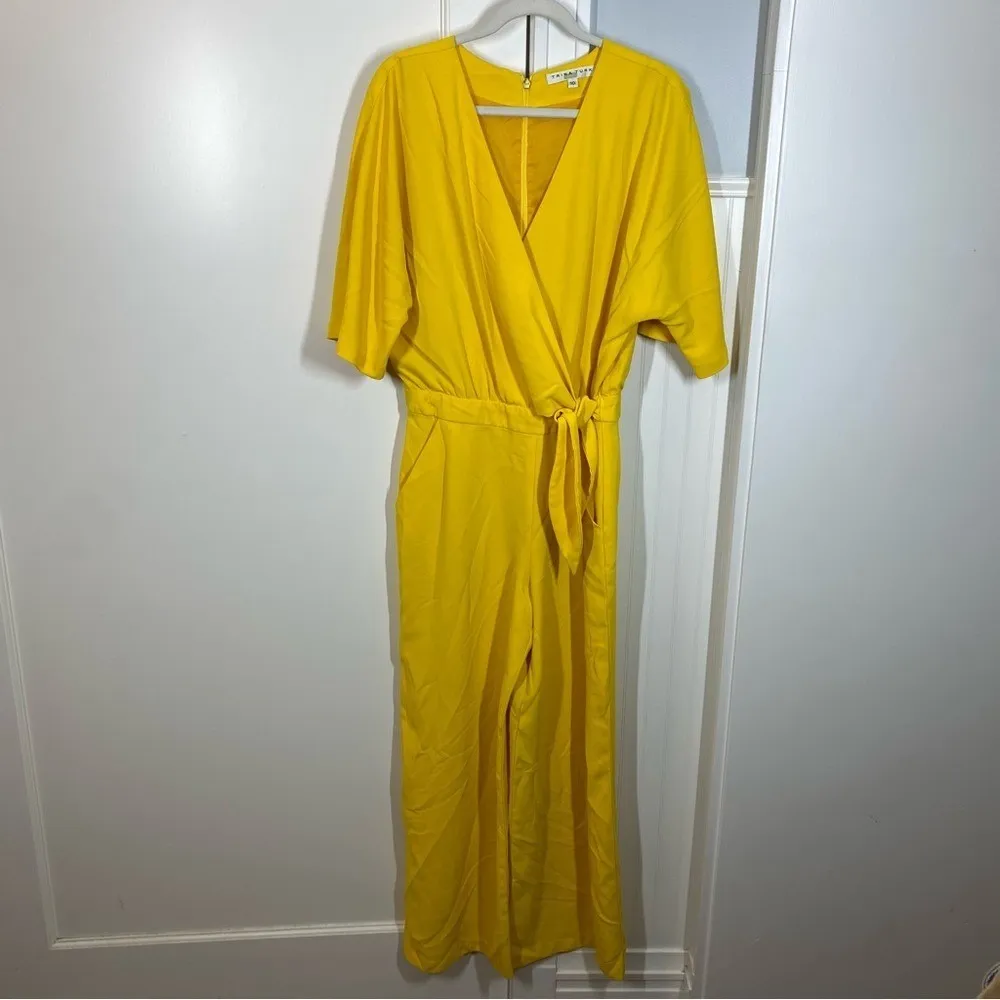 Trina Turk Kai Yellow Jumpsuit Size 10‎ fun playful office business casual event - Image 5