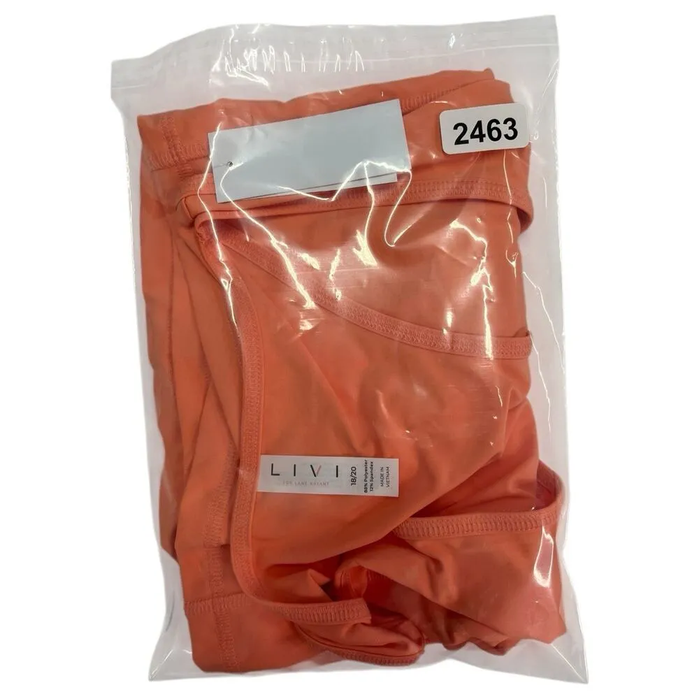 New Livi Lane Bryant Tank Top Womens 18 20 Orange Racerback Wicking Workout Yoga - Image 10