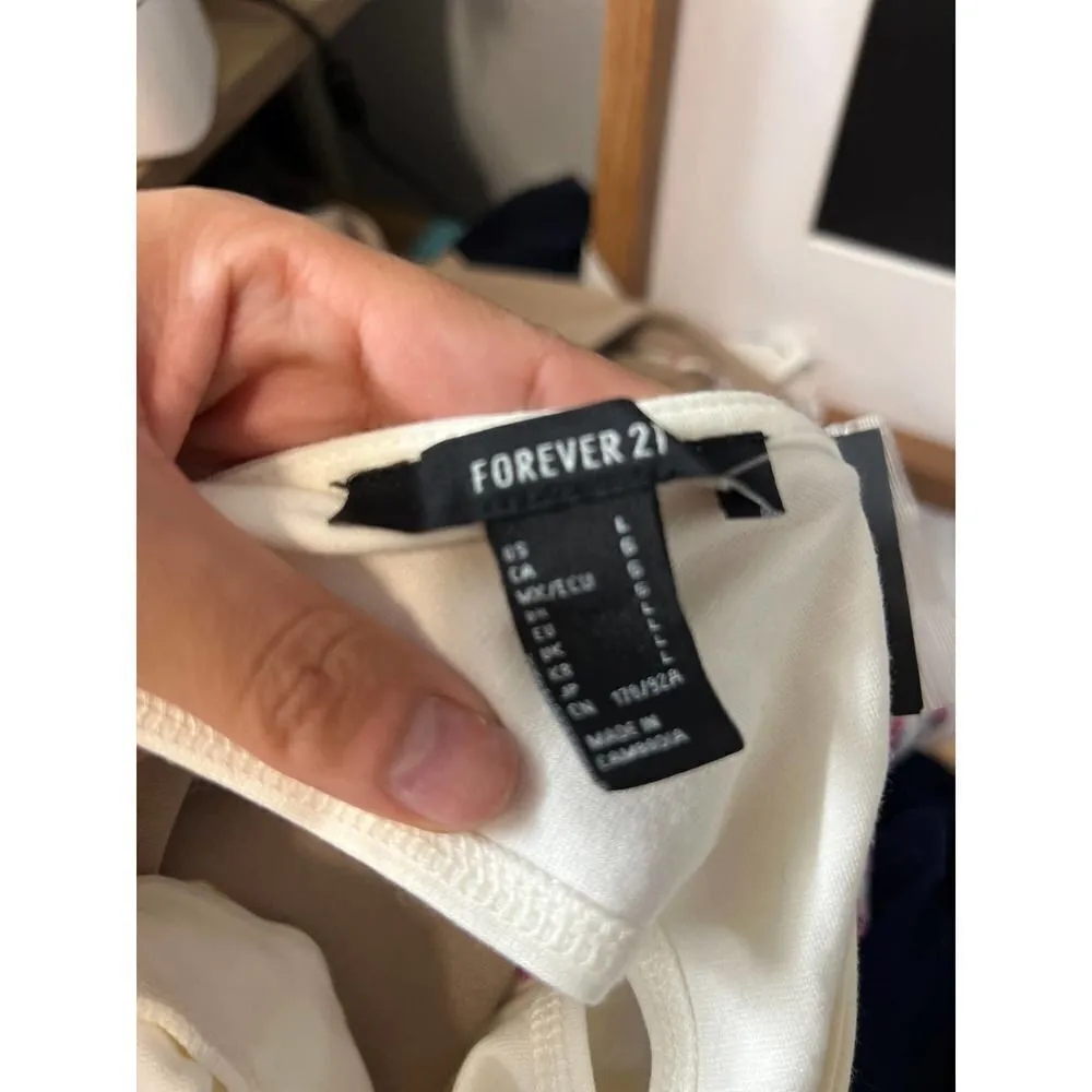 Forever 21 off white midi Dress - Image 7