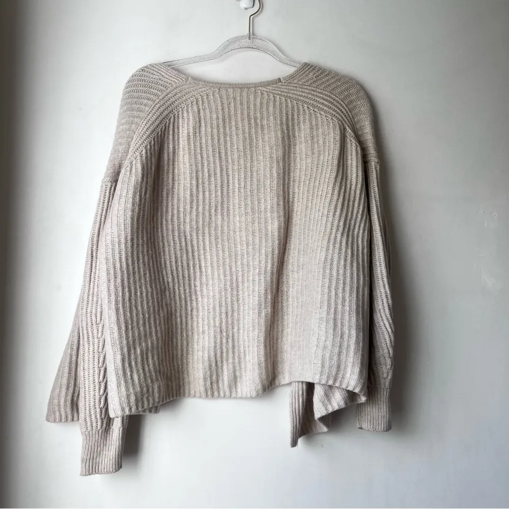 Heather Fog Beige Redford Cardigan Knit Sweater XS - Image 8