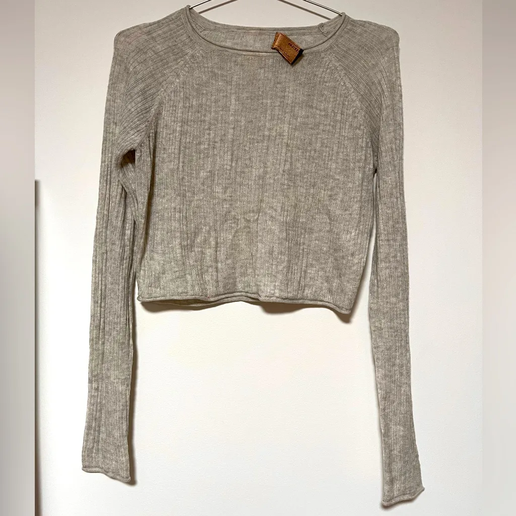 Kerisma womens ribbed long sleeve rolled neck top medium - Image 2