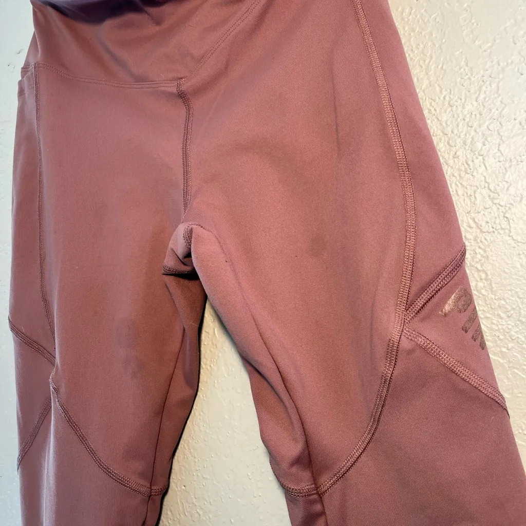 PINK Victoria's Secret Mauve Pink Leggings Tights SZ S Y2K Petite Activewear - Image 6
