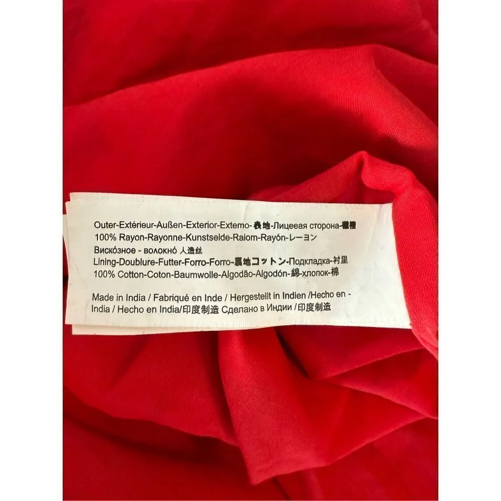 FEVER London Heritage Karina Maxi Dress Size US 4 Red - Image 13