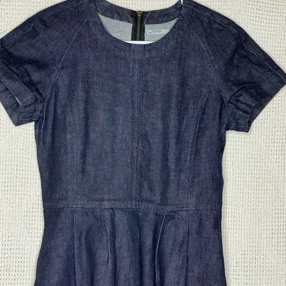 GAP 1969 Denim Dress Blue - Image 8