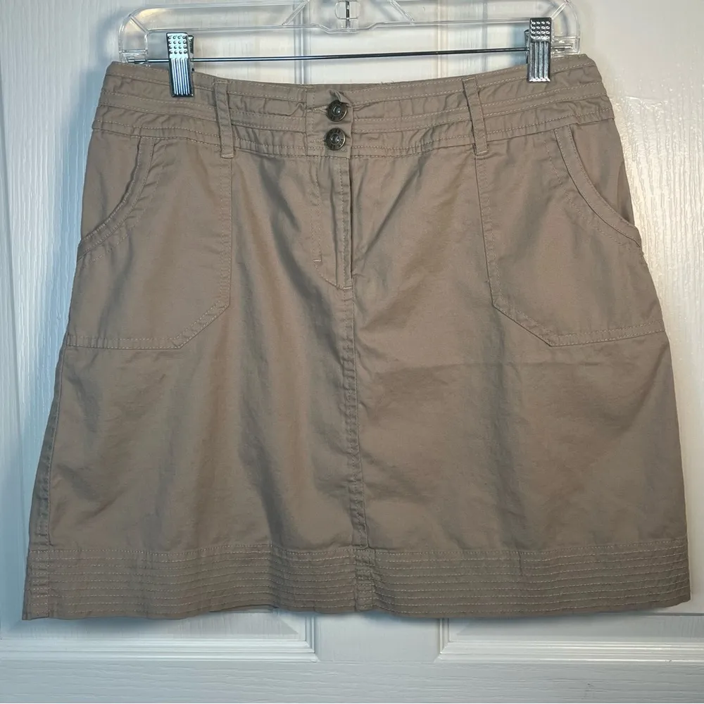 Per Se Sz 10 Khaki Mini Skirt - Image 12