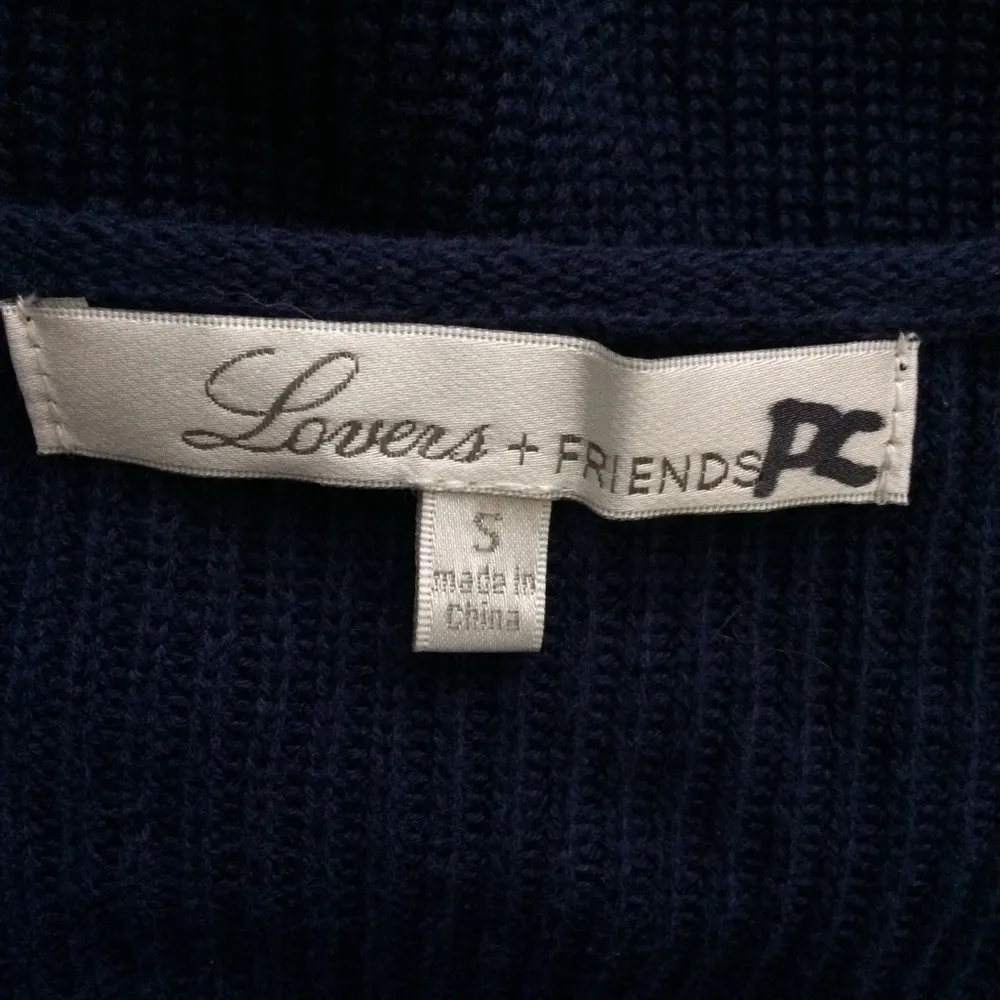 Lovers + Friends Navy Spring Twist Front Sweater - Image 3