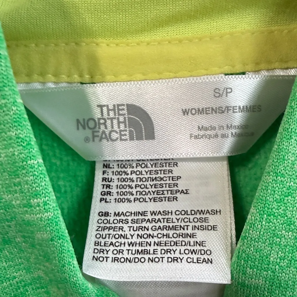 The North Face Green Sweater with Yellow Logo - Image 2