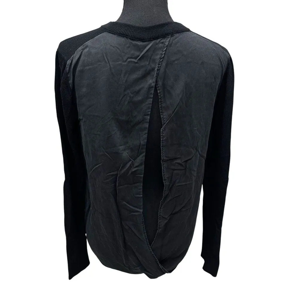 Lululemon Womens Still At Ease Pullover‎ Sweater Black Cashmere Blend Size 8 - Image 3