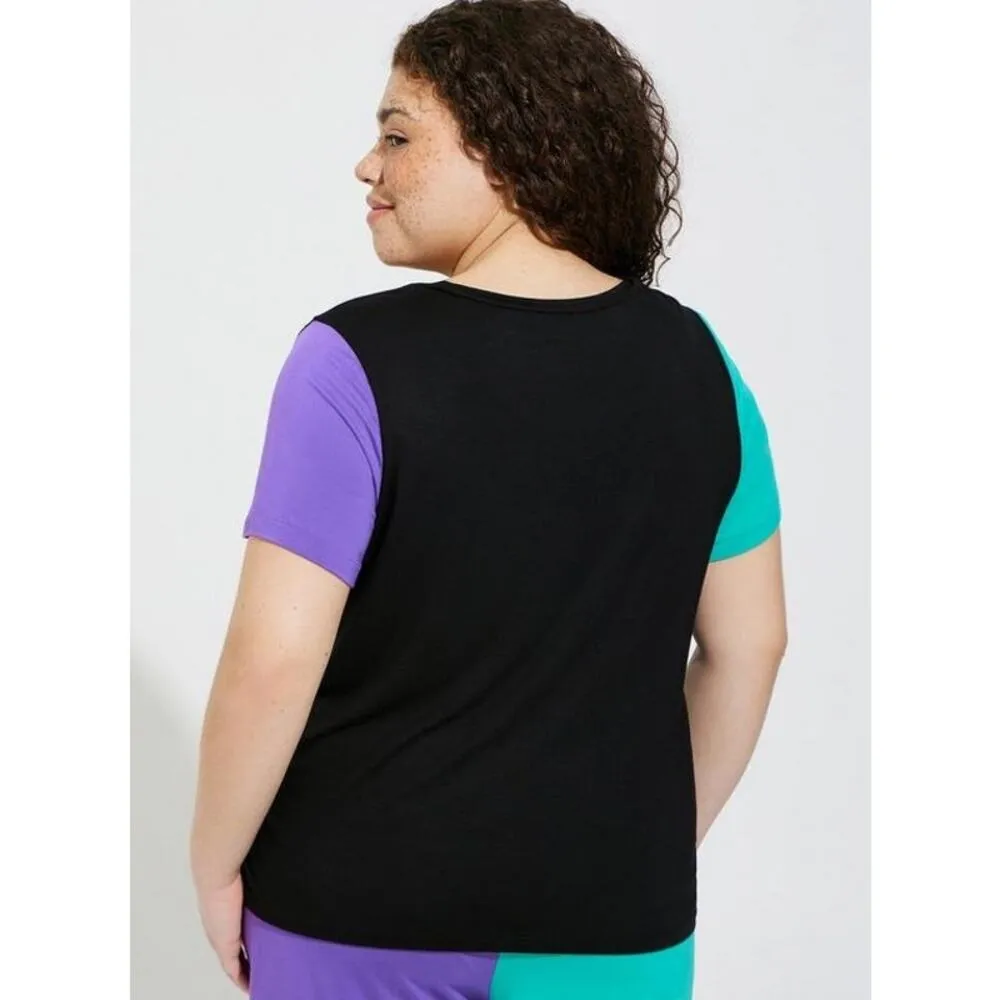 Disney The Little Mermaid Ursula Crew Neck Color Block Top Torrid plus size 6. - Image 5