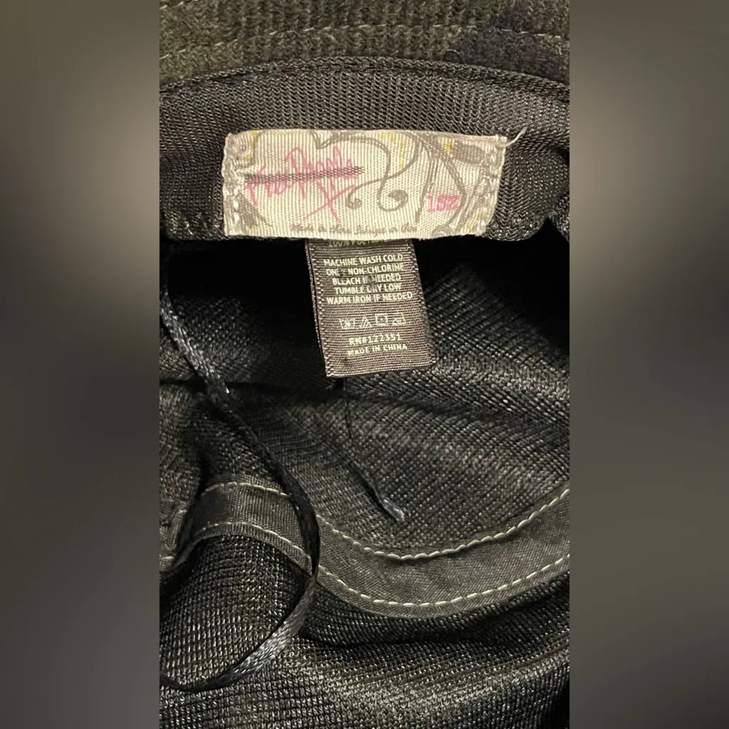 Free People Black Bucket Hat - Image 6