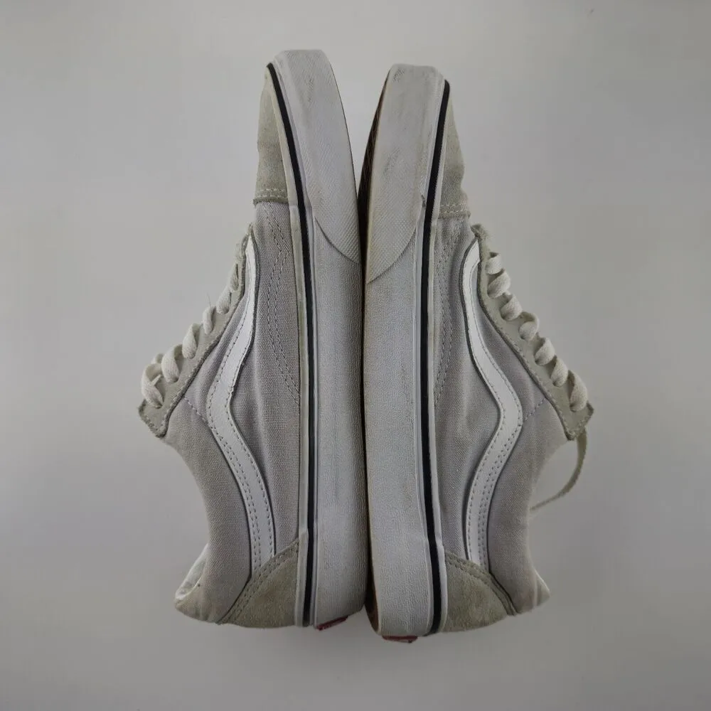 Vans Old Skool Shoes Mens 7.5 Womens 9 Gray/White Skateboard Sneakers - Image 8