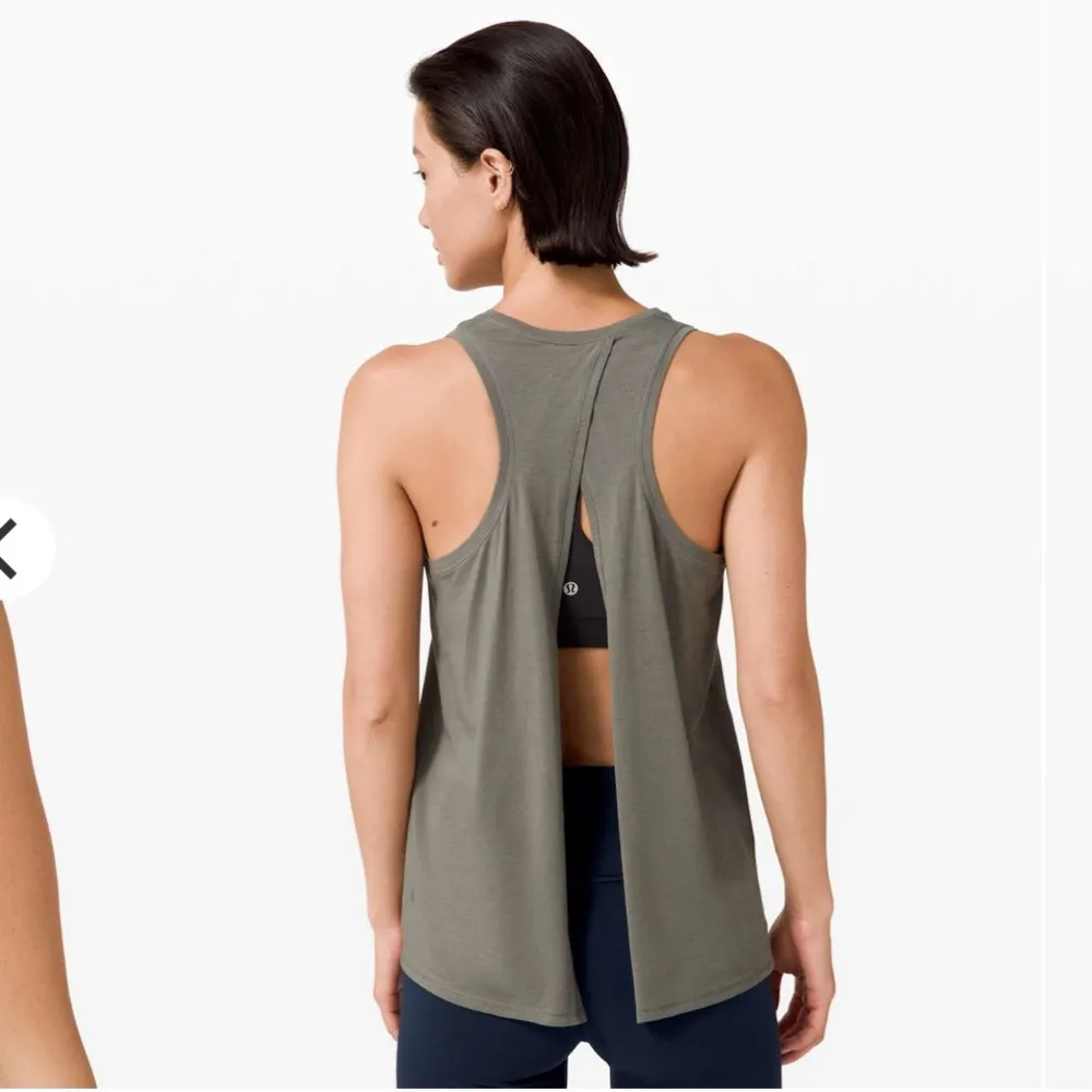 Lululemon All Tied Up Tank Grey Sage - Image 3
