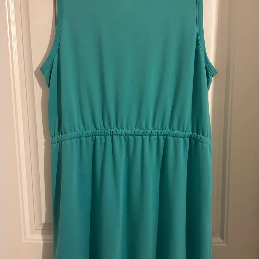 Sleeveless Teal Dress - Image 2