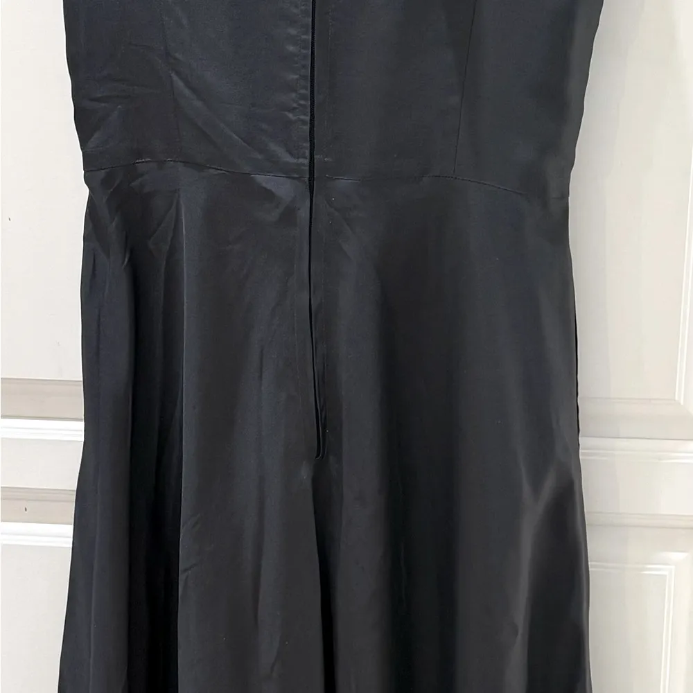 Elegant/Retro tailored made 100% silk Black/grey Sleeveless A - Image 9