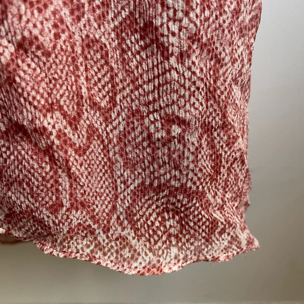 Joie "Hilarie" Silk Dress Size Small Snake Print Dusty Pink Sleeveless Midi - Image 4