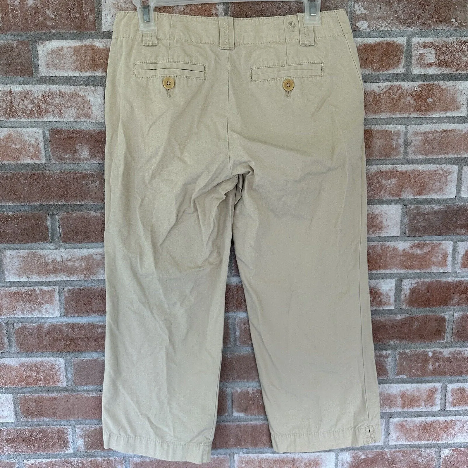 Lilly Pulitzer Khaki Chino Capri Pants Size 2 - Image 4