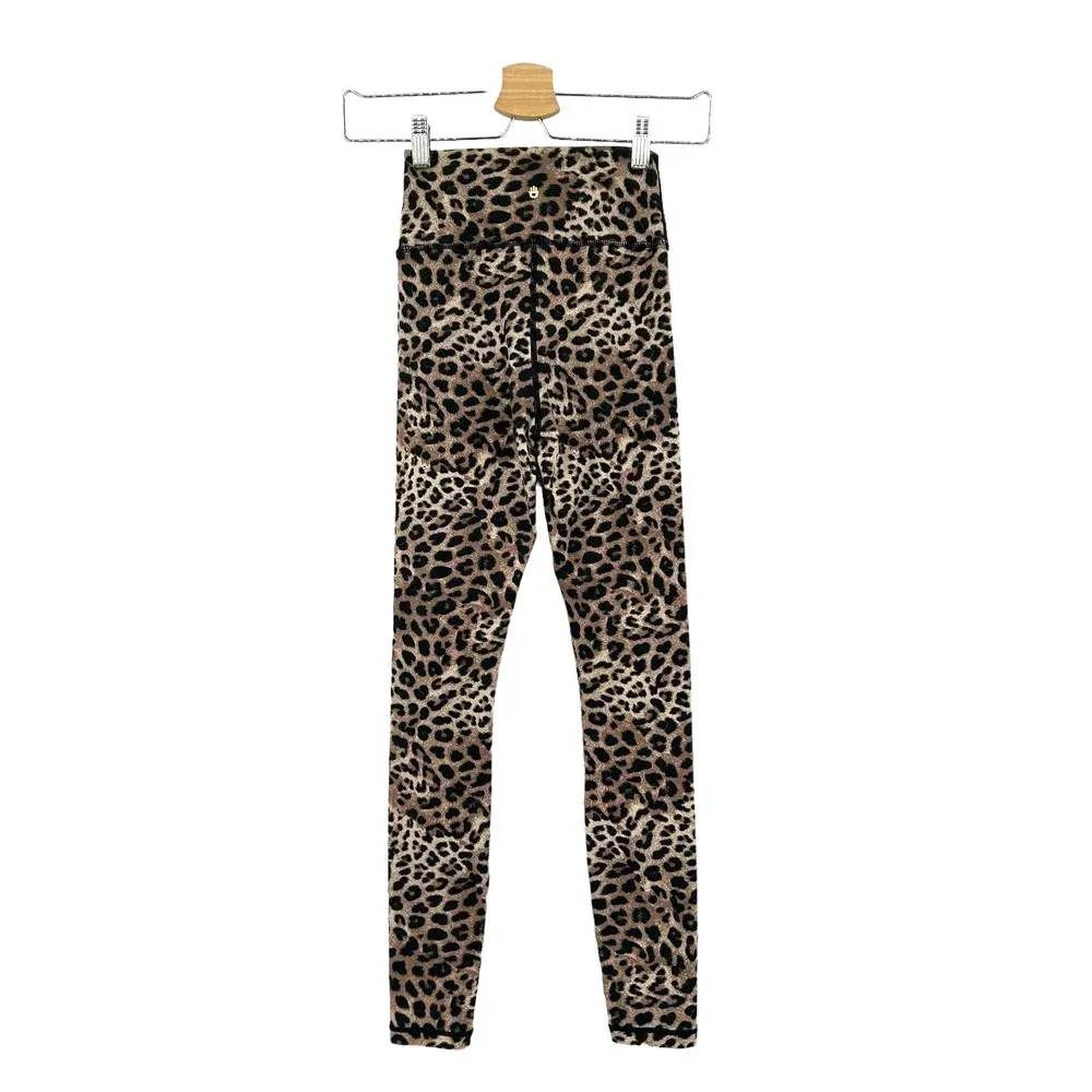 Spiritual Gangster Perfect High‎ Waisted Leggings Leopard Animal Print Size XS - Image 6