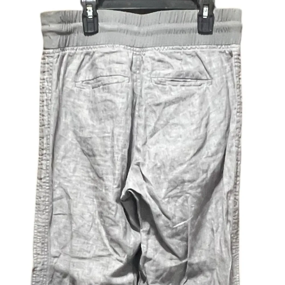 Athleta Cabo Linen Wide Leg Pant Grey Size 6 - Image 9