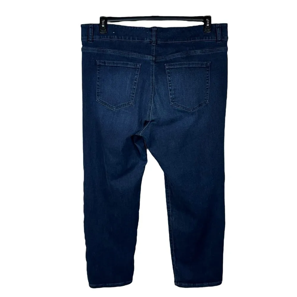 Lane Bryant SZ 24S Hi-Rise Straight Jeans Stretch Zip-Fly Flex Magic Waistband - Image 4