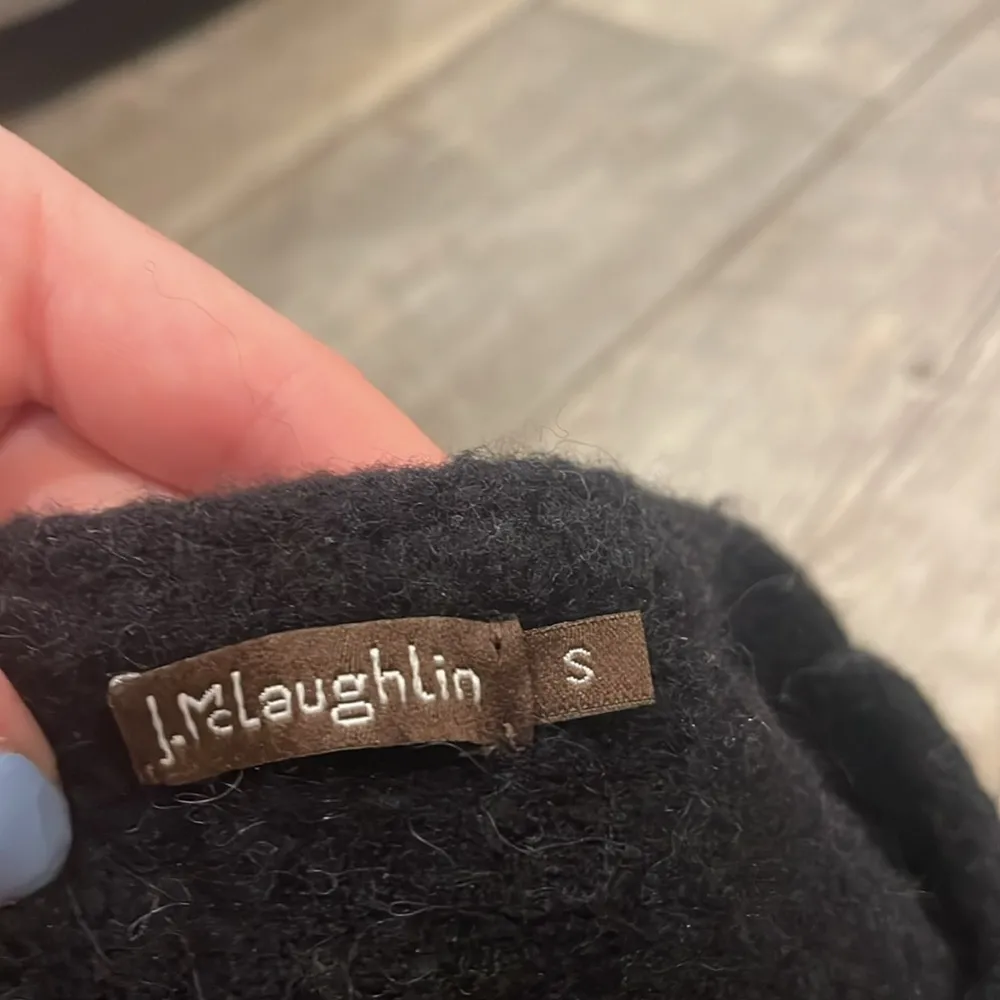 J. McLaughlin Black wool bow Sweater - Image 3