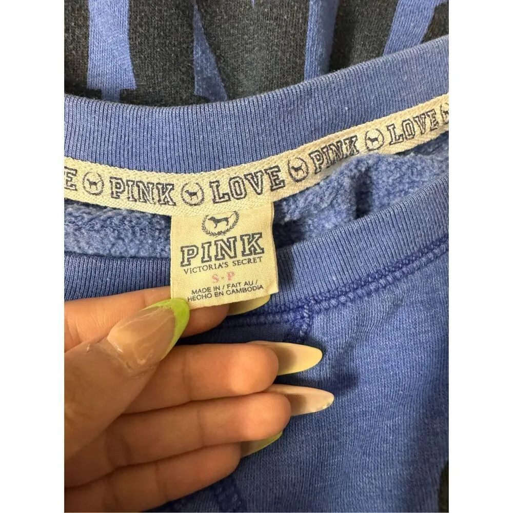 Victoria secret Crewneck blue size small PINK - Image 6