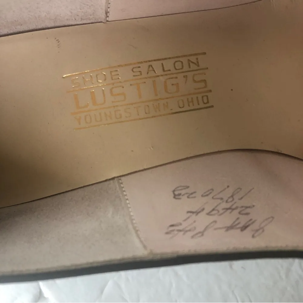 Vintage L. Miller Floral Silk Brocade Pumps Heels Lustigs Ohio Black Size 8 - Image 8