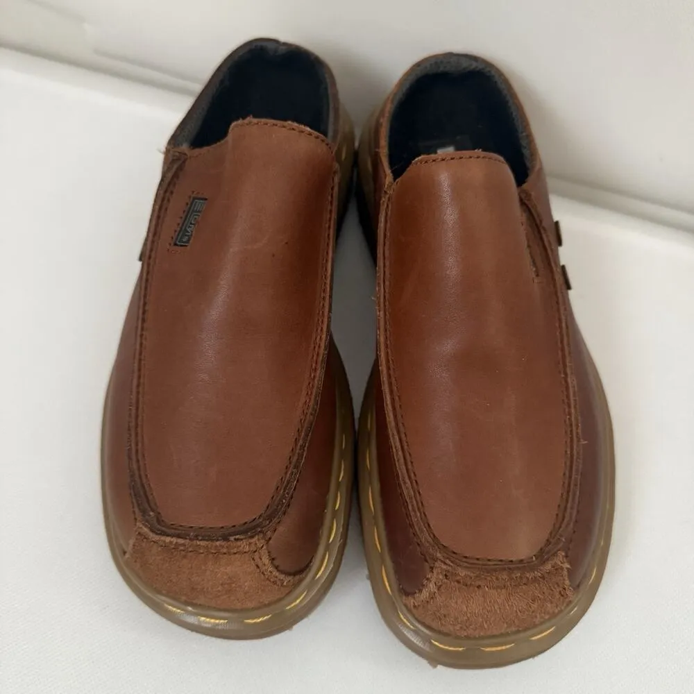 Vintage Y2K Rare Dr. Martens Slide Mules England Brown Cognac Leather US 4/EU 34 - Image 2