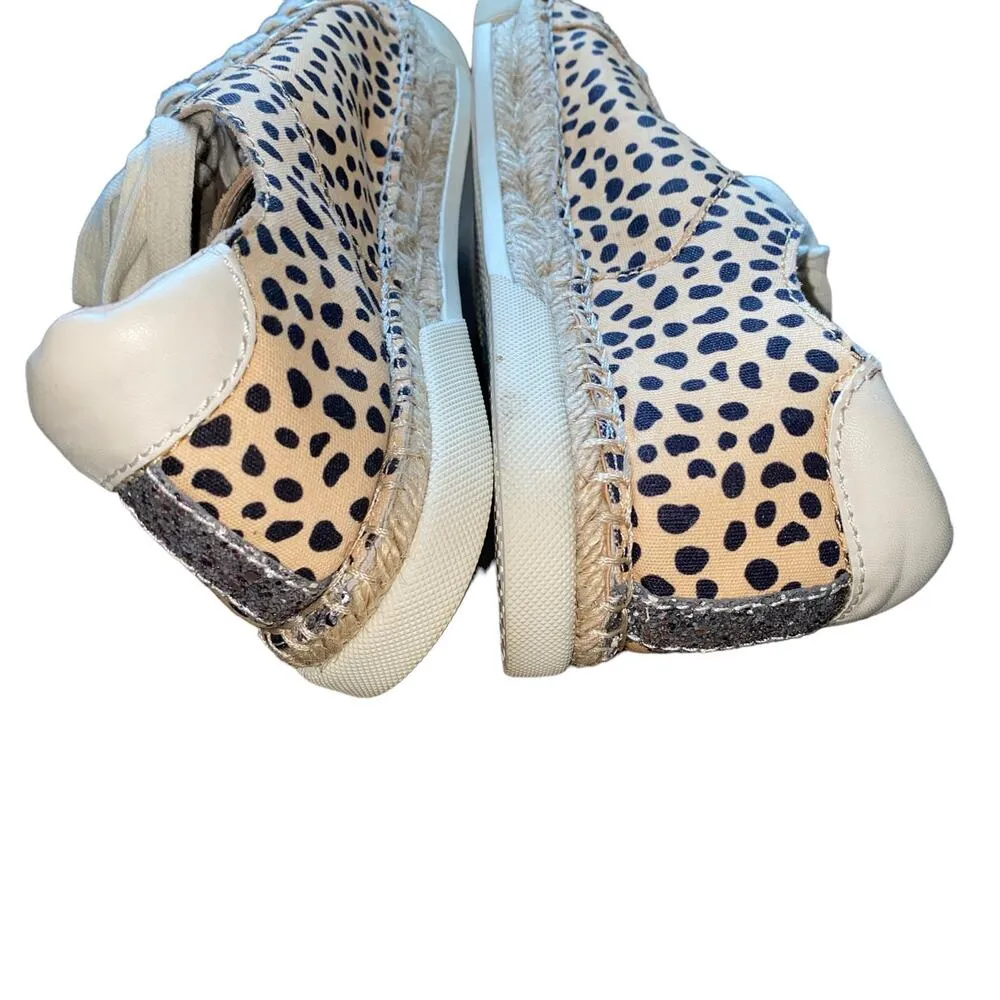 Dolce Vita Morris Leopard Espadrille Lace Up Sneakers Size 9M - Image 9
