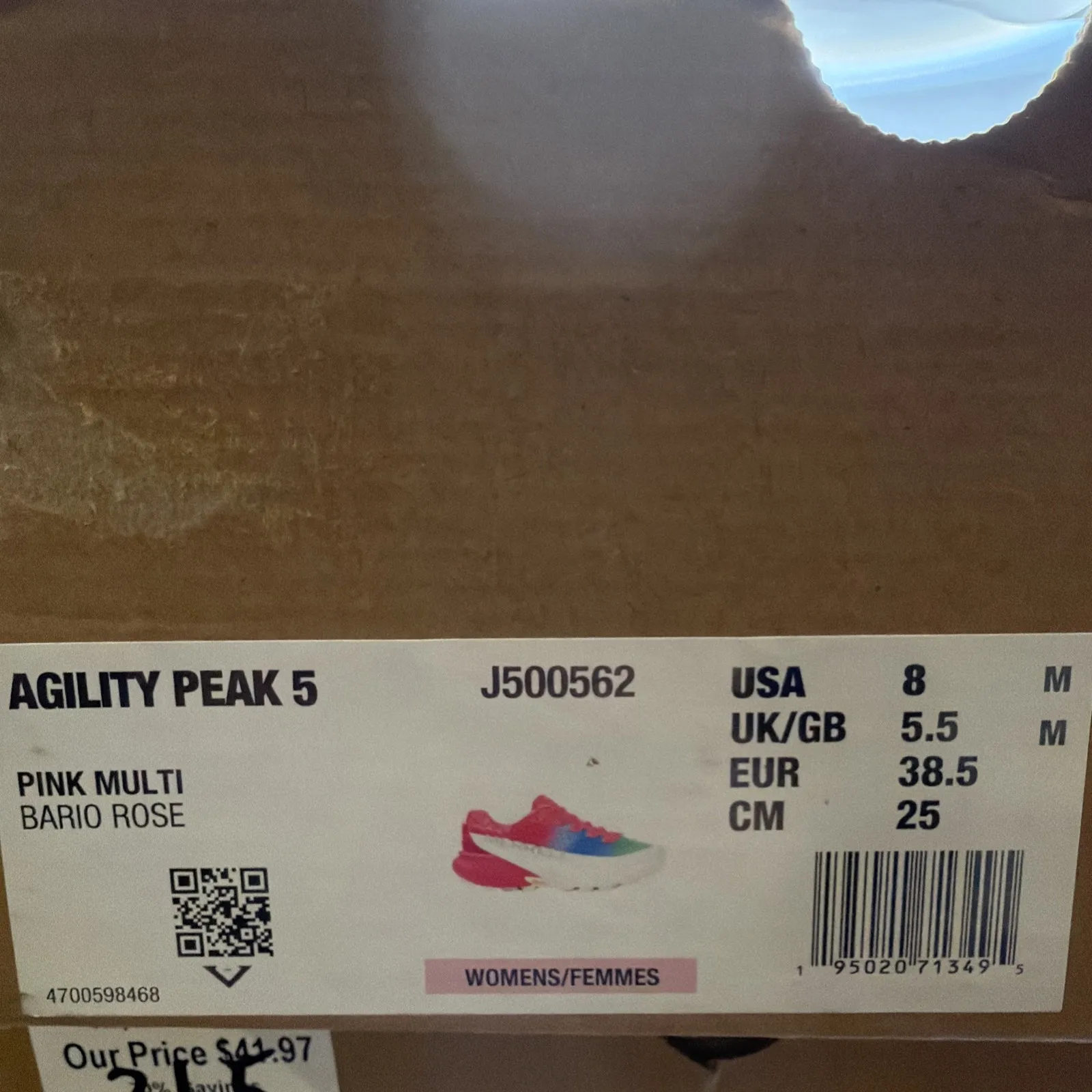 Merrell Agility Peak 5 Womens Size 10 Pink Rainbow Trail Running Shoes New - Image 10