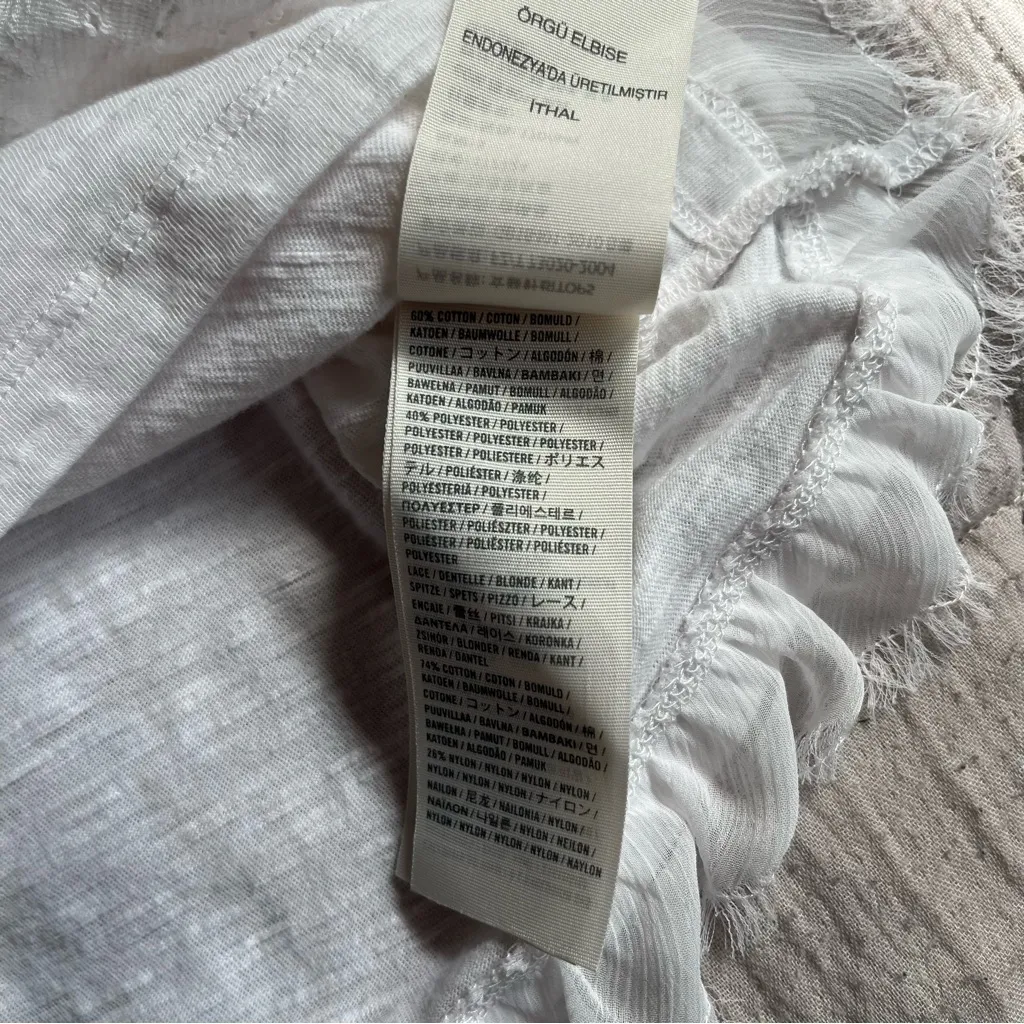 Y2K Abercrombie & Fitch White Lace Tank Top - Image 7