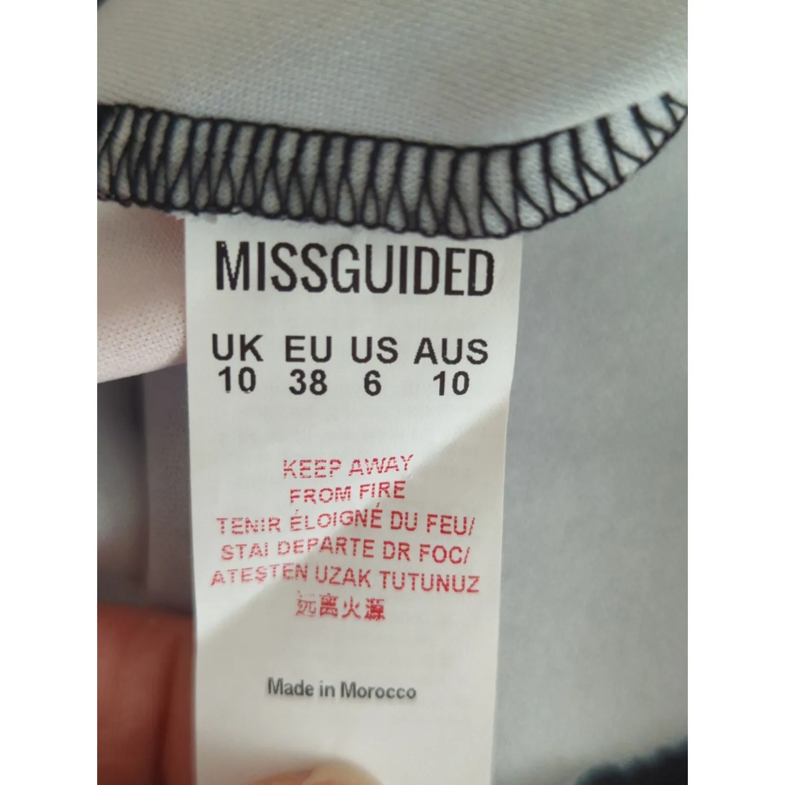 Misguided Floral Strappy Frill Hem Mini Dress - Size 10 - Black Orange Party NWT - Image 9